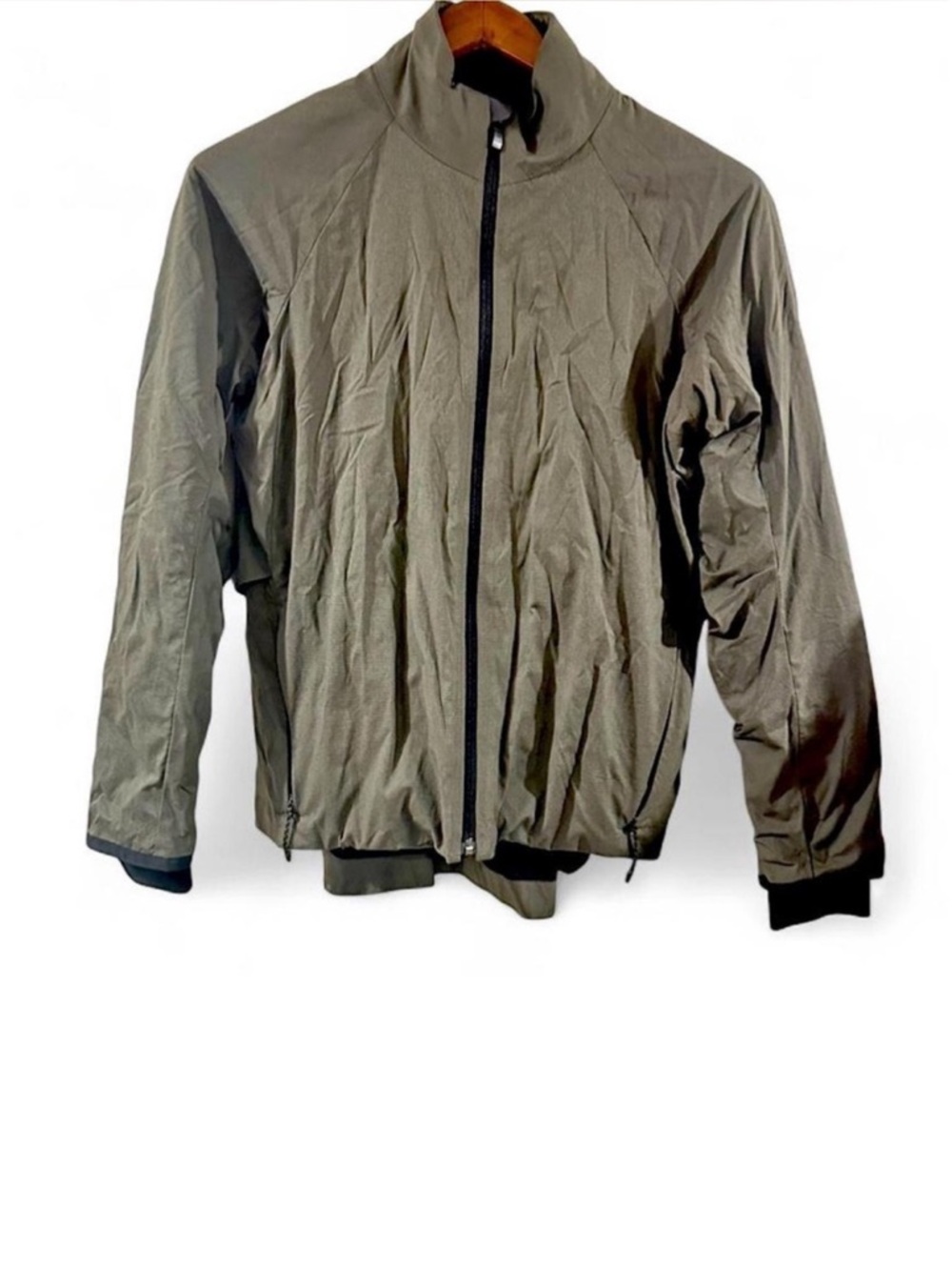 adidas Women’s Olive Green Windbreaker Workout Running Jacket Size Small